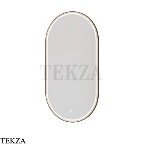 Boheme Modern Зеркало c металлической рамой, подсветка сенсор, антизапотевание, 568-BRB, brushed bronze