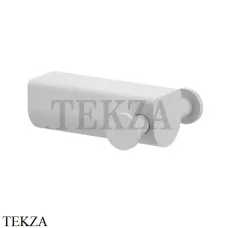 Gessi RILIEVO Крючок двойной для халата и полотенец 59522-279, белый матовый