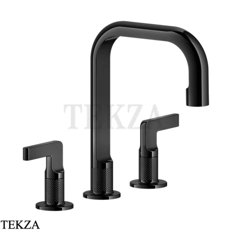 Gessi INCISO Смеситель для раковины средний, с донным клапаном 58013-706, Black Metal