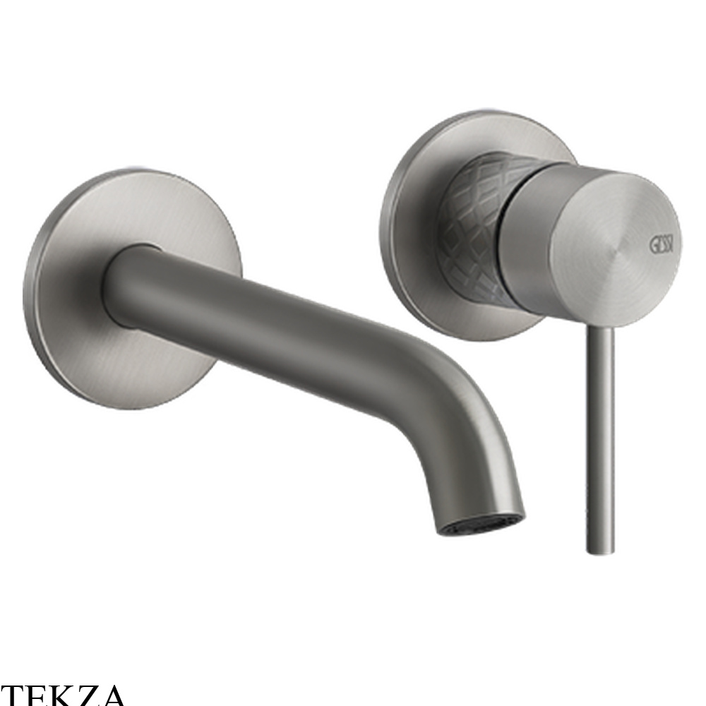 Gessi 316 INTRECCIO Смеситель для раковины, внешняя часть 54183-239, Steel Brushed