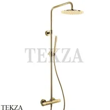 FIMA Carlo Frattini Душевая колонна с термостатом, верхний душ 250 F4285/R256HL, Champagne