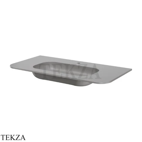 ARMADI ART VOI Раковина моноблок 102 см, с 1 отверстием под смеситель 786-100-L, LUNA (серый)