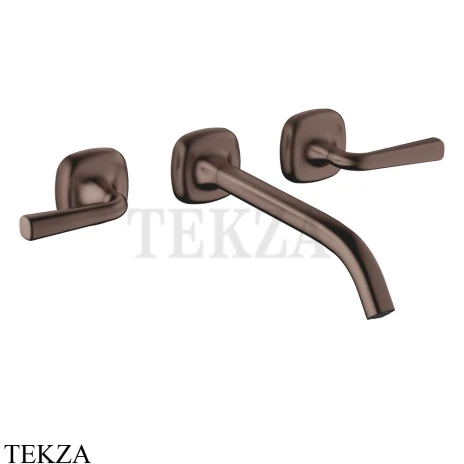 Dornbracht COYA Смеситель для раковины на 3 отв. 241, внешняя часть 36717414-43, Dark Bronze сатинированный
