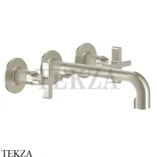 Gessi INCISO+ Смеситель для раковины на три отверстия, внешняя часть 58190-149, Finox Brushed Nickel