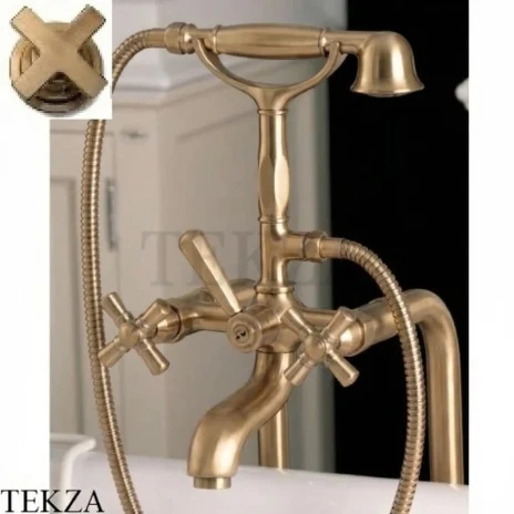 Nicolazzi TEIDE FOUR Смеситель для ванны с душем 1901BZ45, бронза classic