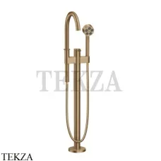 Axor ONE Смеситель для ванны напольный с гарнитуром 48440140, Brushed Bronze