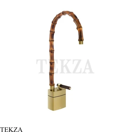 Gessi Jacqueline Смеситель для раковины высокий, без донного клапана 77233-727, шампань Brushed