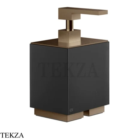 Gessi Rettangolo Дозатор настольный для жидкого мыла или лосьона, черный 20838-761, Coffee Bronze Brushed PVD