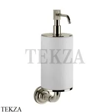 Gessi VENTI20 Дозатор для жидкого мыла настенный белый 65413-720, Nickel PVD