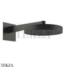 Gessi Inverso Diamantato Верхняя душевая лейка с кронштейном 63468-707, Black Metal Br. PVD