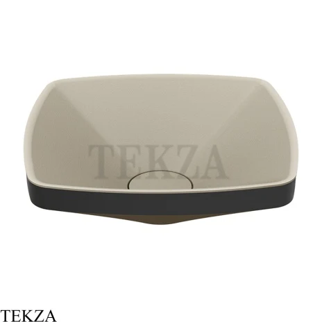Gessi Jacqueline Раковина настольная, без перелива 77610-299, черный матовый