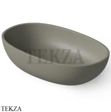 Dea Design Washbasins Раковина настольная овальная Solid Surface DD9078 600 4, ight Grey №4
