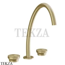 Gessi Origini ACCENT Смеситель для раковины без гарнитура 66016-727, Brushed Brass
