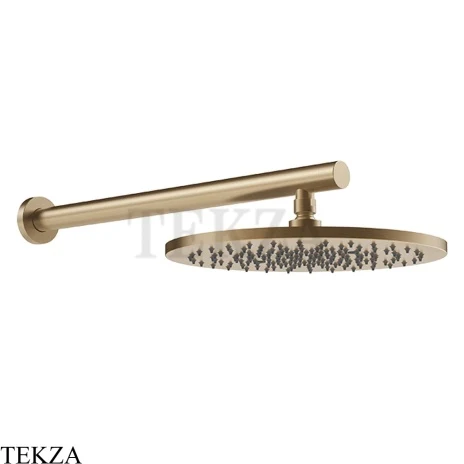 Gessi 316 SHOWER Верхняя душевая лейка D30 с креплением 54145-726, Warm Steel Brushed PVD