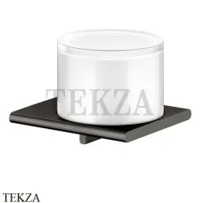 Keuco Edition 400 Дозатор жидкого мыла, хрусталь матовый 11552139000, Хром черный шлифованный