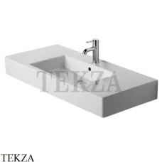 Duravit Vero Раковина подвесная или на тумбу, с переливом 0329100000, белый глянец Duravit Vero Раковина подвесная или на тумбу, с переливом 0329100000, белый глянец