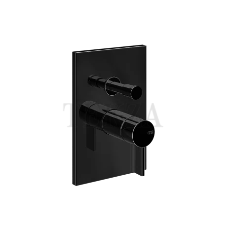Gessi Inverso RIGATO Смеситель для душа, 2 потока, внешняя часть 73579-706, Black Metal PVD