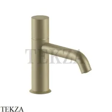 Fantini Nostromo Смеситель для раковины, без донного клапана 50P6E904WF, Matt British Gold PVD