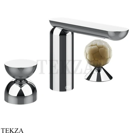 Gessi Perle Смеситель для раковины на 3 отв., без гарнитура 74948-031, хром глянец