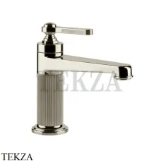 Gessi VENTI20 Смеситель для раковины, с донным клапаном 65001-720, Nickel PVD