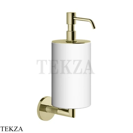 Gessi ANELLO Дозатор для жидкого мыла настенный, композит белый 63713-710, Brass PVD