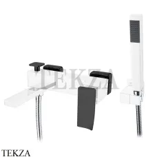 Boheme Q.2 Смеситель для ванны настенный, с гарнитуром 143-CRB.2, Хром-черный