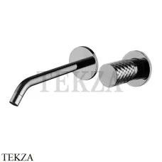 FIMA Carlo Frattini Spillo TECH X Смеситель для раковины, внешняя часть F3051TWLX8XCN, Black chrome