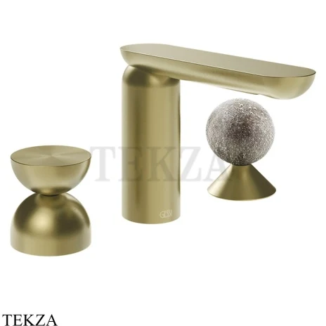 Gessi Perle Смеситель для раковины на 3 отв., без гарнитура 74968-727, шампань Brushed