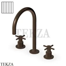 Zucchetti Helm Vertical Смеситель для раковины, без донного клапана ZHM516.XP21G2, brushed chocolate PVD