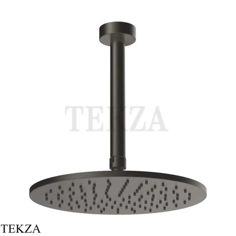 Gessi ANELLO Верхняя лейка с потолочным кронштейном под размер 63350-707, Black Metal Brushed PVD