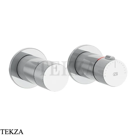 Gessi INCISO SHOWER Термостат для душа на 3 потока, внешняя часть 58138-031, хром глянец