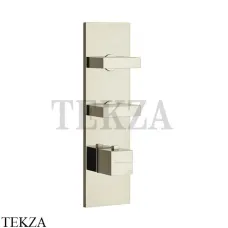 Gessi Rettangolo Wellness Термостат 2 выхода, внешняя часть 43024-720, Nickel PVD