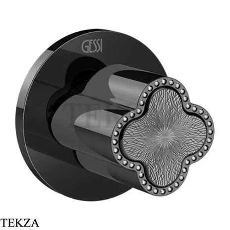 Gessi Ludovica Смеситель-рычаг управления crystals, внешняя часть 76309-706, black хром глянец