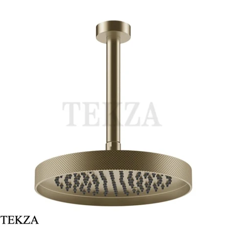 Gessi Inverso Diamantato Верхняя лейка D25,0 см с кронштейном под размер 63653-149, Finox Brushed Nickel