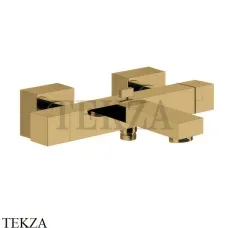 Gessi RETTANGOLO K Смеситель термостатический для ванны и душа 20111-727, Brushed Brass