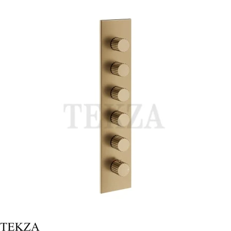 Gessi Incastri Термостат для душа 5 потоков, внешняя часть 75320-726, бронза Brushed