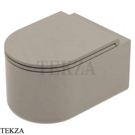 ArtCeram Solida унитаз подвесной чаша без ободка The.Reel SOV001 41 00, Brown Matera матовый