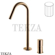 FIMA Carlo Frattini Spillo TECH V Смеситель для раковины, с донным клапаном F3271TNCVZL, Amber Bronza