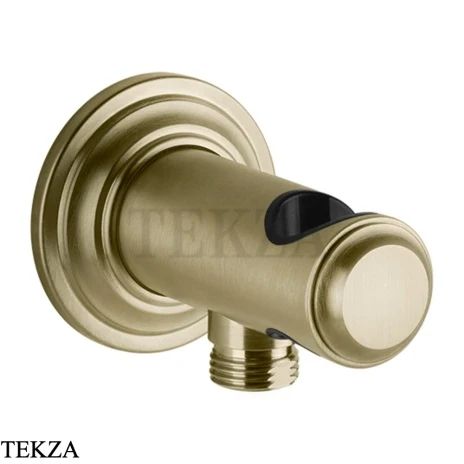 Gessi VENTI20 Держатель для душевой лейки с выводом воды 65161-727, Brushed Brass PVD
