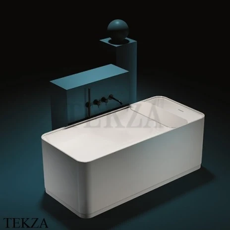 Gruppo Treesse Cross Свободностоящая ванна 160х73 solid surface V396BO, белый матовый