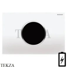 Geberit Sigma10 Клавиша смыва бесконтактная, питание от батарей 115.908.KJ.1, белый глянец, хром глянец Geberit Sigma10 Клавиша смыва бесконтактная, питание от батарей 115.908.KJ.1, белый глянец, хром глянец