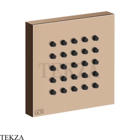 Gessi Rettangolo shower BODY JETS Боковая форсунка 32973-030, Copper PVD