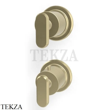 FIMA Carlo Frattini Park Line Термостат для душа, 2-3 потока, внешняя часть F1333N7HS, Brushed Champagne