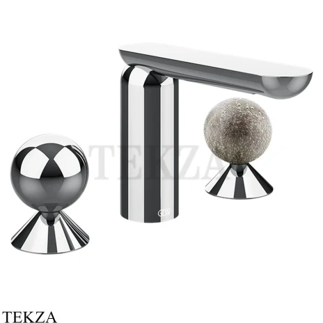 Gessi Perle Смеситель для раковины на 3 отв., без гарнитура 74065-031, хром глянец