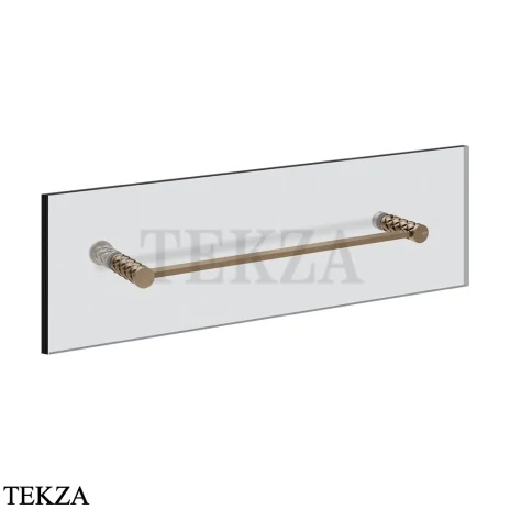 Gessi Pelle Tresse Полотенцедержатель для крепления на стекло, 45 см 78613-761, Coffee Bronze Brushed PVD