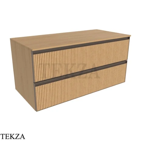 Flaminia Cubika тумба под раковину подвесная 105×50×50 см, 2 ящика, натуральный дуб Rovere Naturale Greca