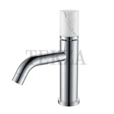 Boheme Stick Смеситель для раковины, без донного клапана Stick 121-CR-MR-W Chrome MRAMOR White