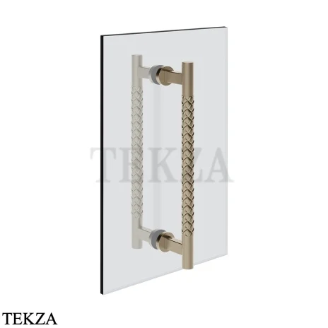 Gessi Pelle Tresse Полотенцедержатель для крепления на стекло, 30 см 78631-149, Finox Brushed Nickel