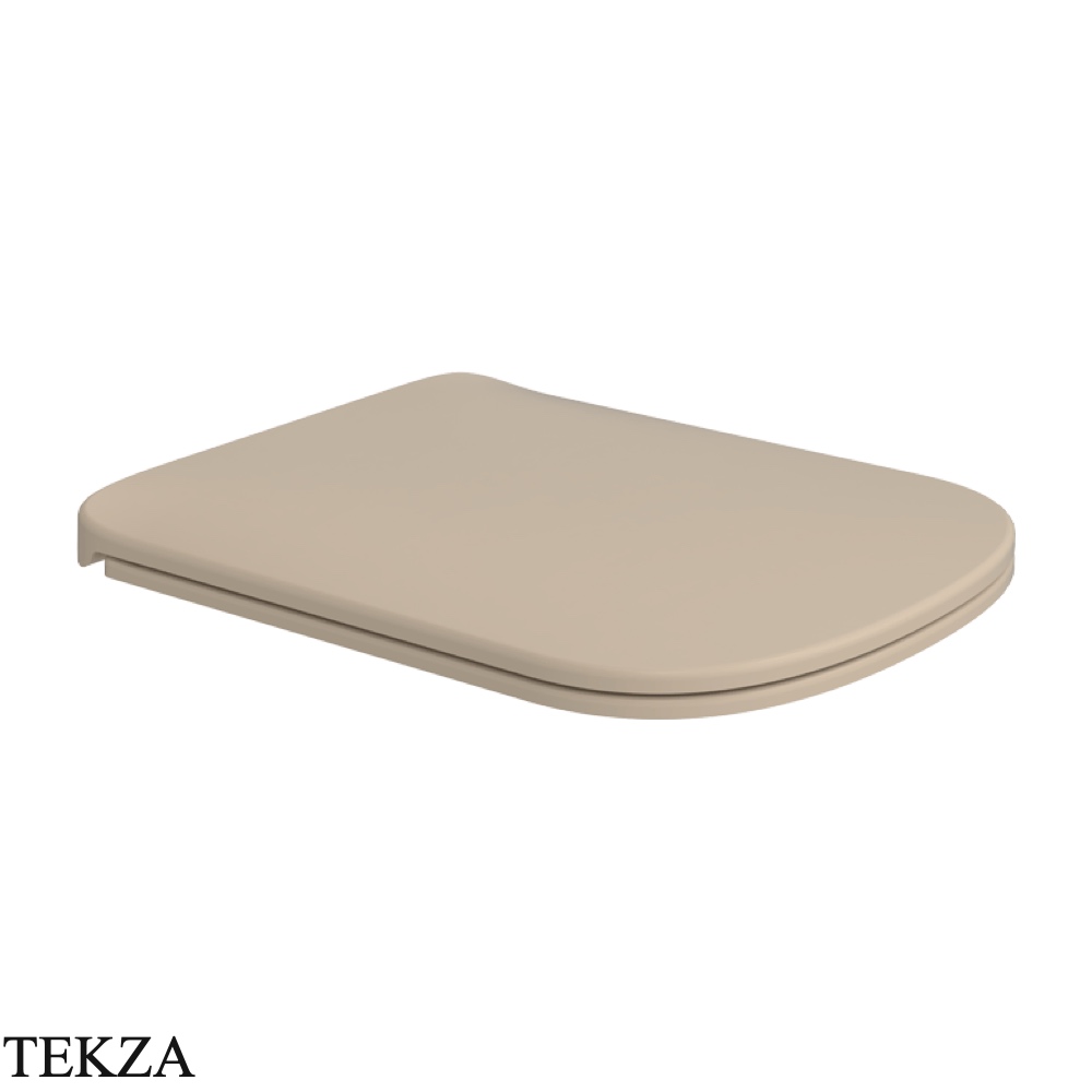 Flaminia Play сиденье с крышкой Slim с микролифтом 36×44,5×4,2 см, бежевый Argilla матовый