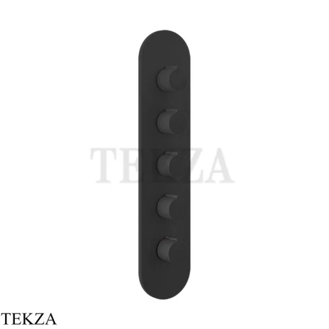 Gessi Ingranaggio-Anello Термостат для душа, 4 потока, внешняя часть 43068-299, Black XL
